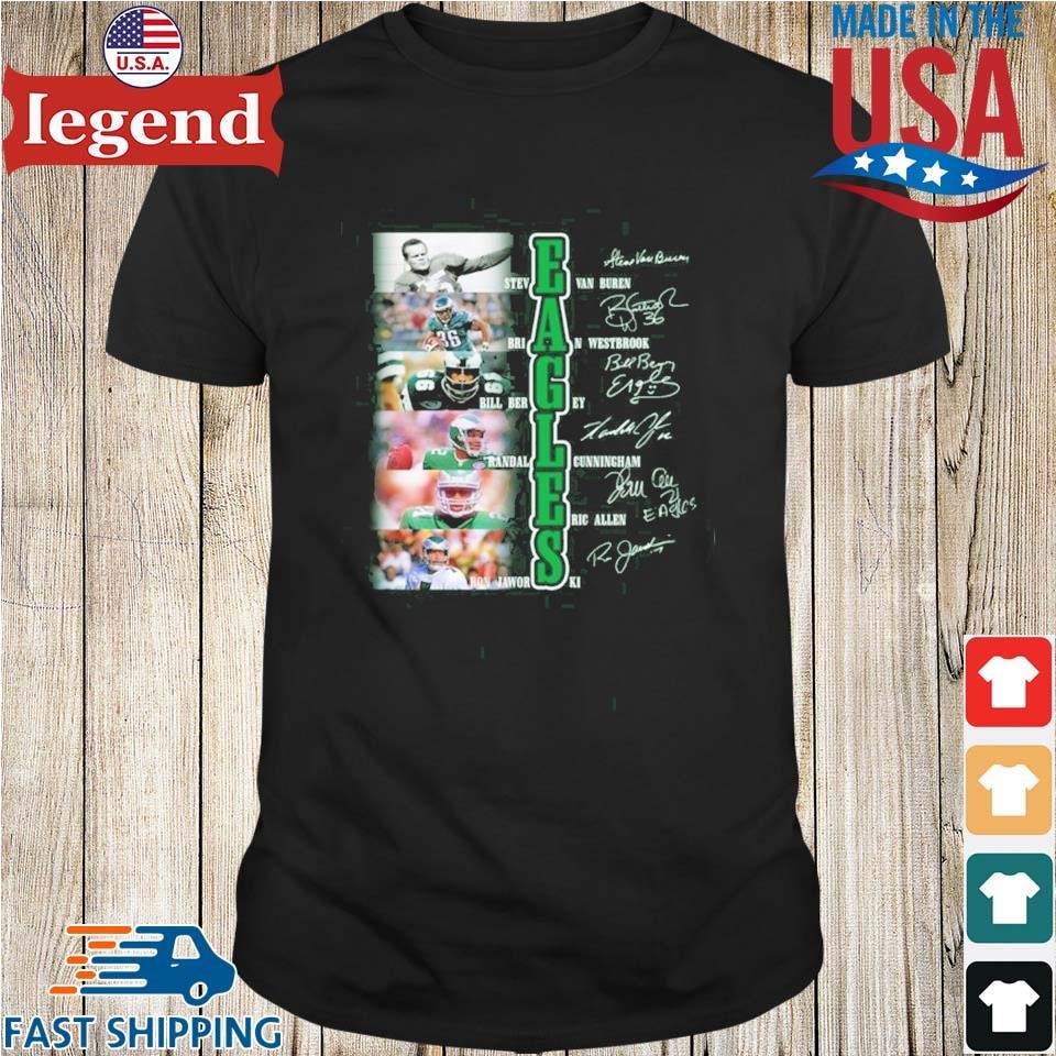 Philadelphia Eagles Stevevan Buren Brian Westbrook Bill Bergey Randall  Cunningham Eric Allen Ron Jaworski Signatures T-shirt,Sweater, Hoodie, And  Long Sleeved, Ladies, Tank Top