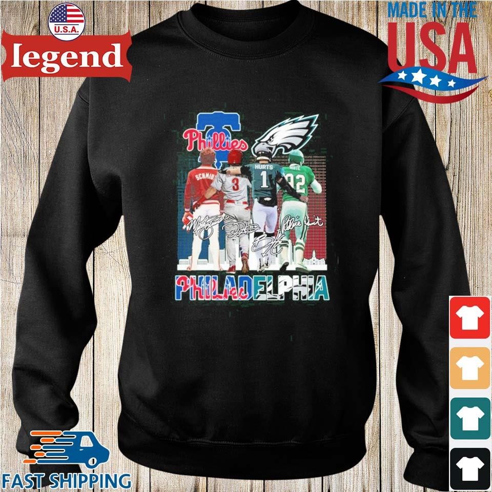 Philadelphia Team Sport Back Phillies And Eagles Signatures 2023 Shirt,  hoodie, sweater, long sleeve and tank top