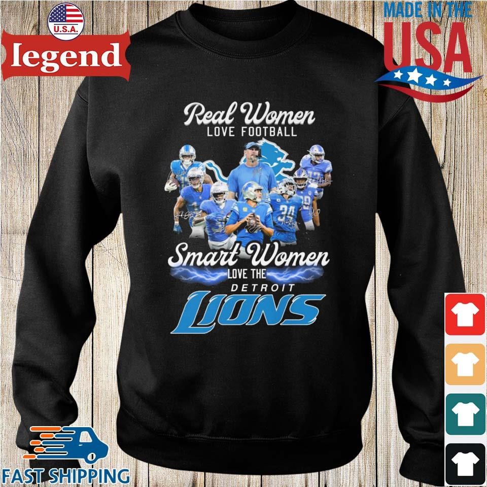 Official real Women Love Football Smart Women Love The Detroit Lions T  Shirt, hoodie, sweater, long sleeve and tank top