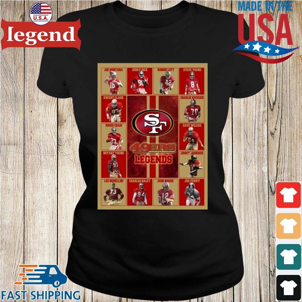 Official San Francisco 49ers Legends team signatures shirt, hoodie