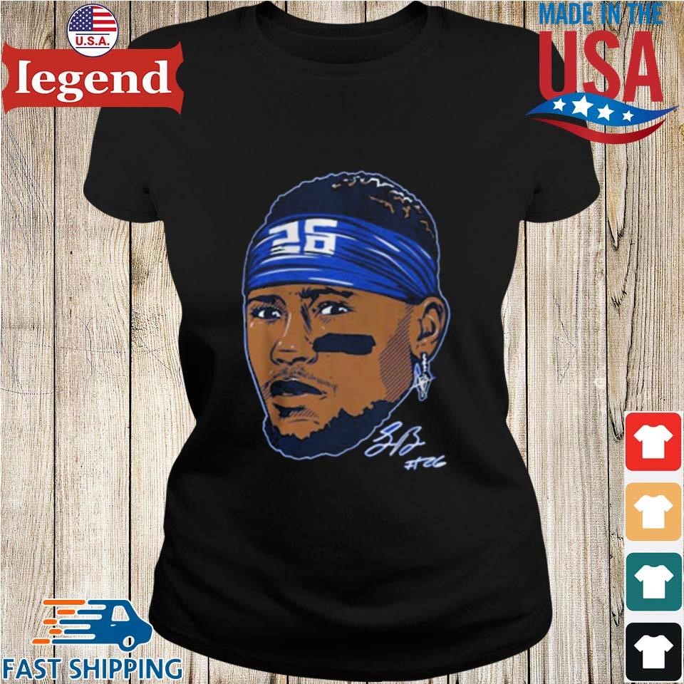 Saquon Barkley Superstar Pose Signature Shirt