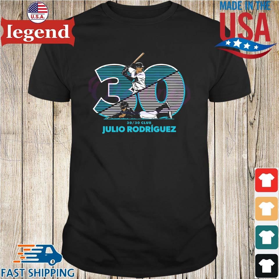 Seattle Mariners Player Julio Rodriguez 30 30 Club Vintage T-shirt