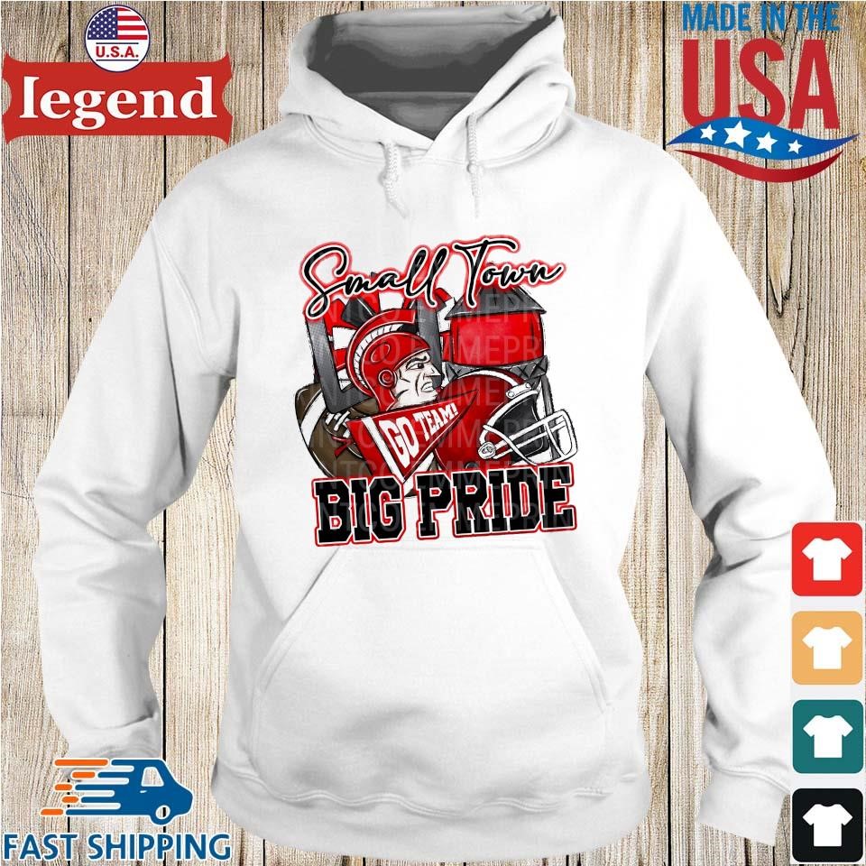 Small Town Big Pride Trojans Titans Football Sublimation Design T-shirt, Sweater, Hoodie, And Long Sleeved, Ladies, Tank Top