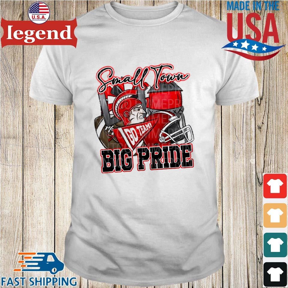 Small Town Big Pride Trojans Titans Football Sublimation Design T-shirt,Sweater,  Hoodie, And Long Sleeved, Ladies, Tank Top