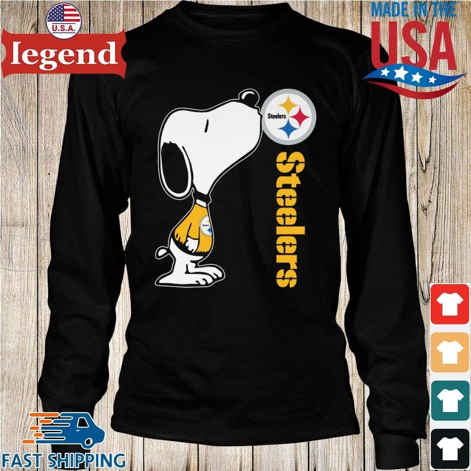 Snoopy Kiss Pittsburgh Steelers Logo Polo Shirts - Peto Rugs