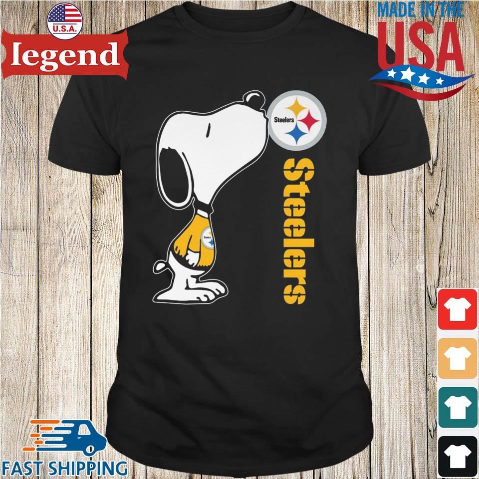 Snoopy Kiss Pittsburgh Steelers Logo 2023 T-shirt,Sweater, Hoodie