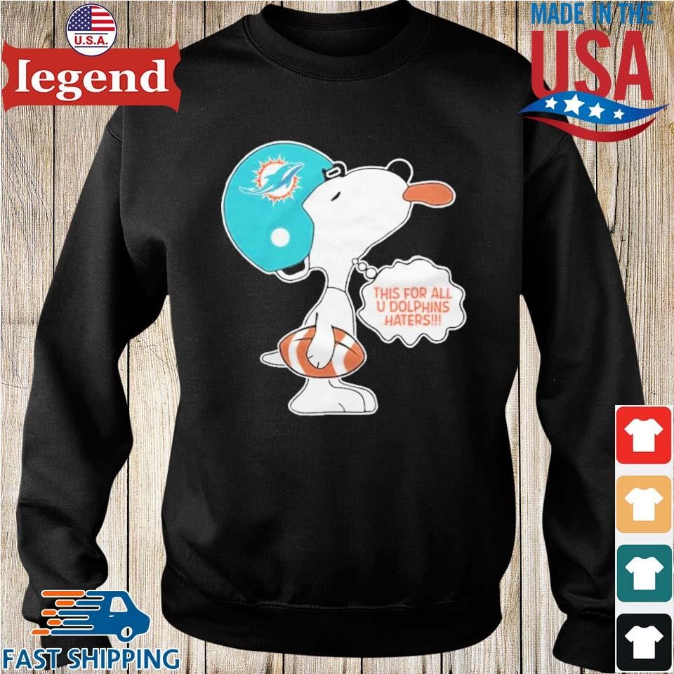 Joe Cool Snoopy Miami Dolphins T-Shirt - T-shirts Low Price