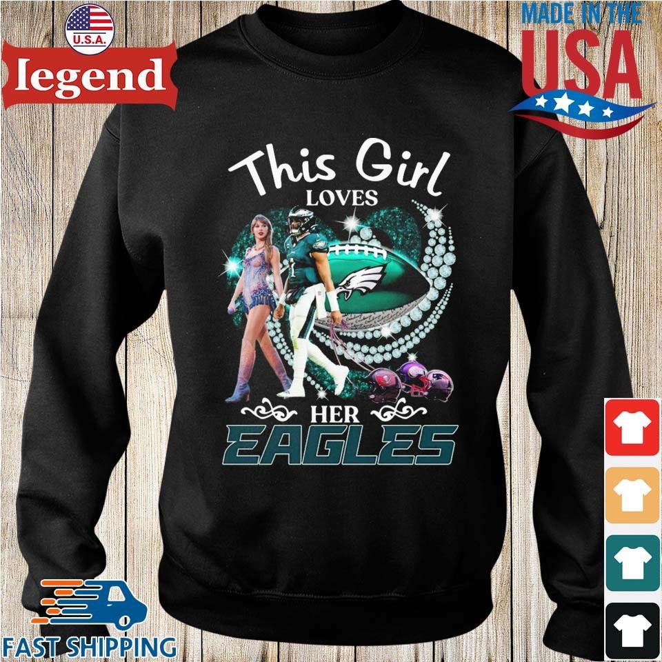 Just a girl in love with her philadelphia eagles shirt, hoodie, sweater,  long sleeve and tank top