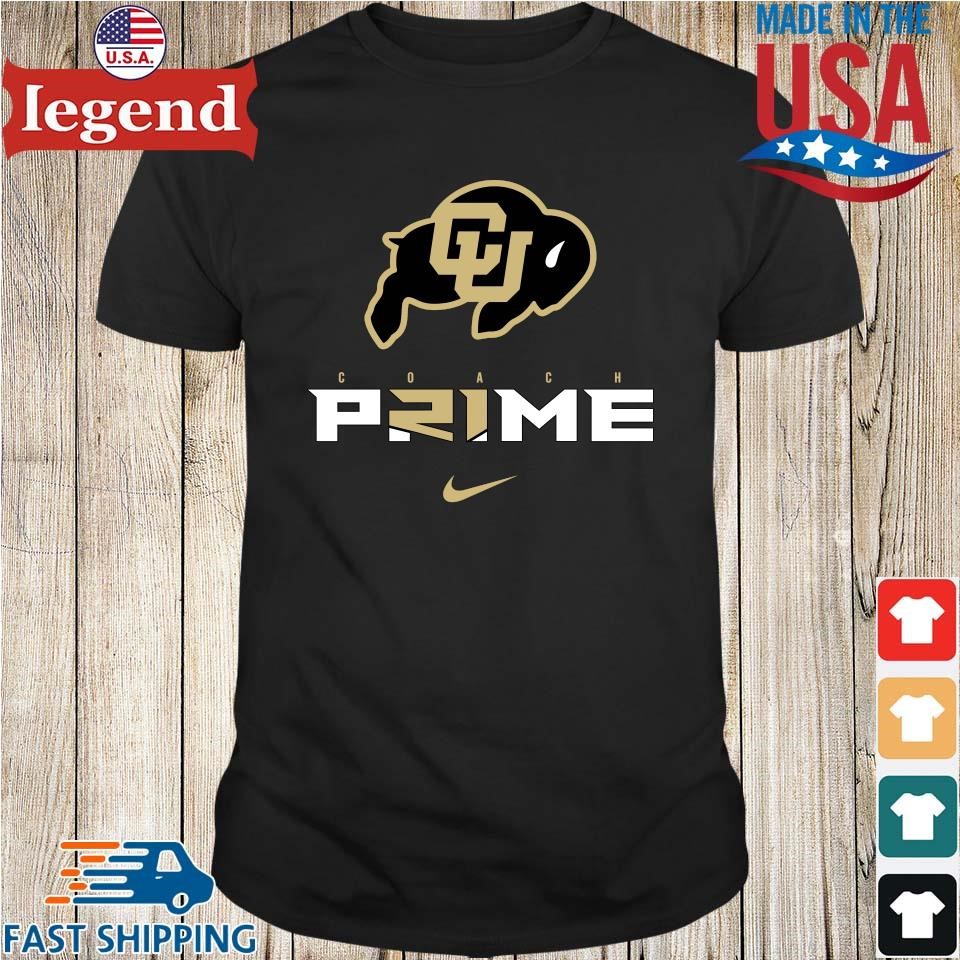 Men's Nike Deion Sanders Black Colorado Buffaloes Coach Prime Performance T- Shirt