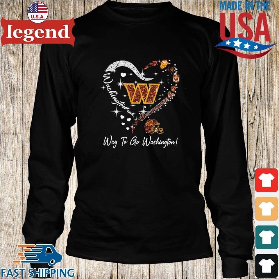 Official washington Commanders Way To Go Washington T-Shirt