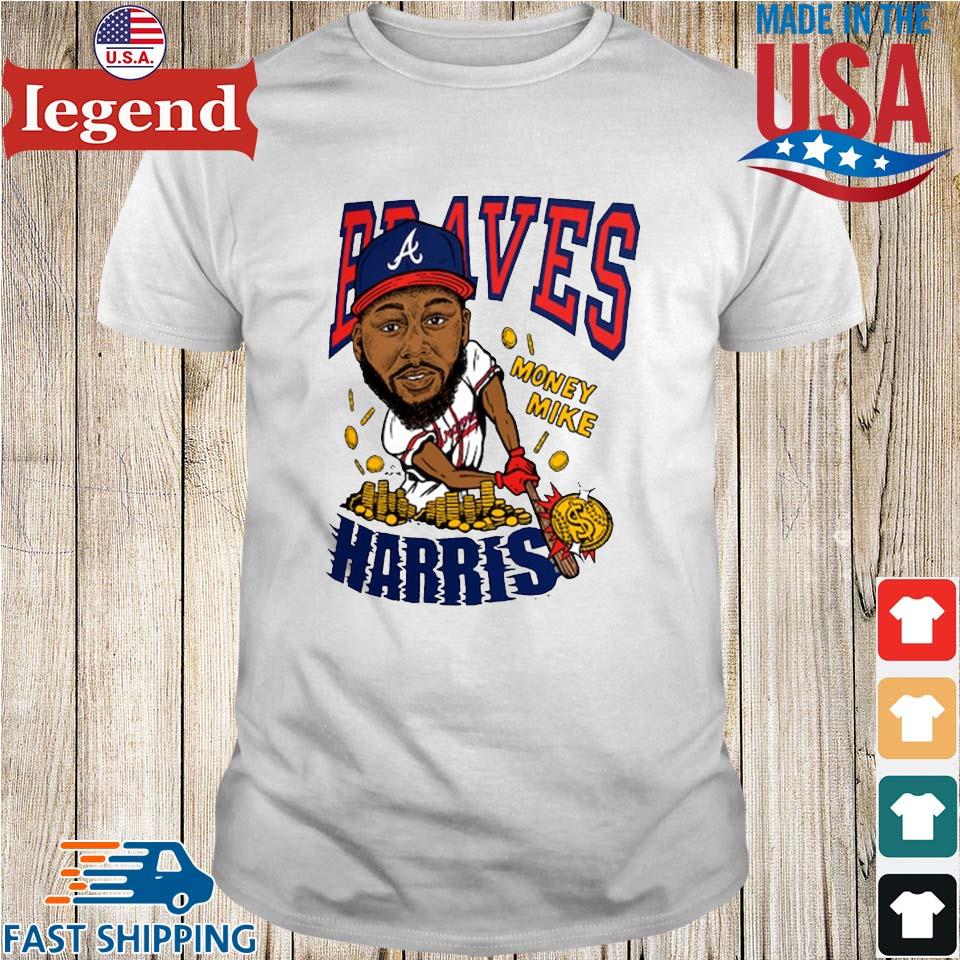 Atlanta Braves T-Shirt from Homage. | Navy | Vintage Apparel from Homage.