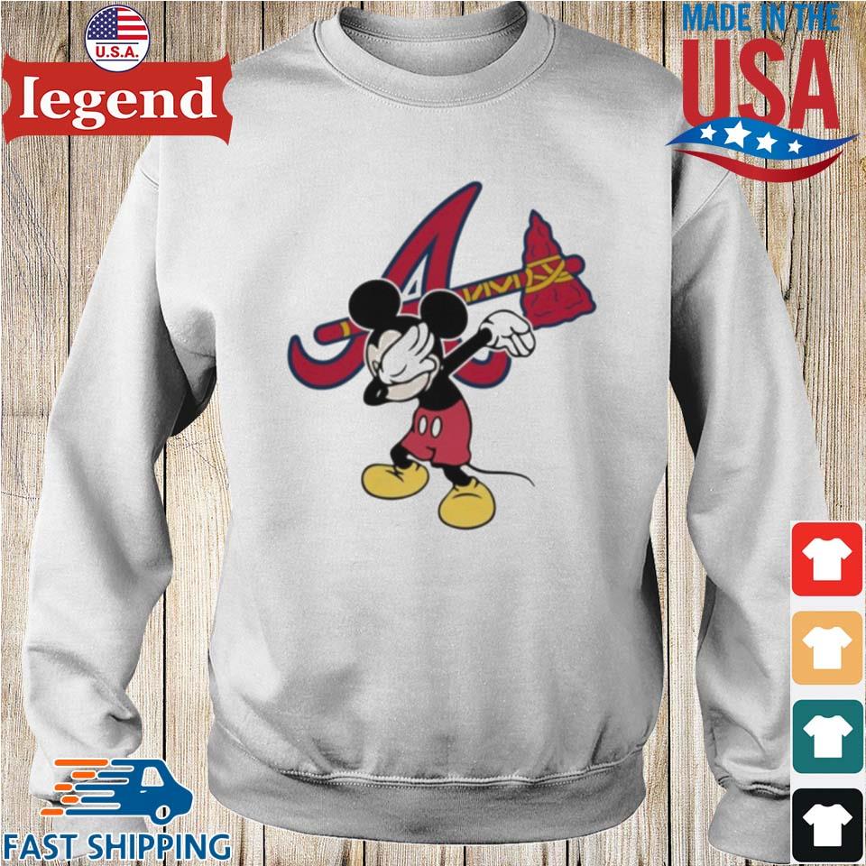 Atlanta Braves Mlb Baseball Dabbing Mickey Disney Sports T Shirt