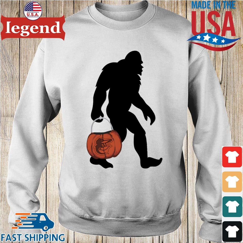 Baltimore Orioles Bigfoot Halloween Shirt, hoodie, longsleeve, sweater