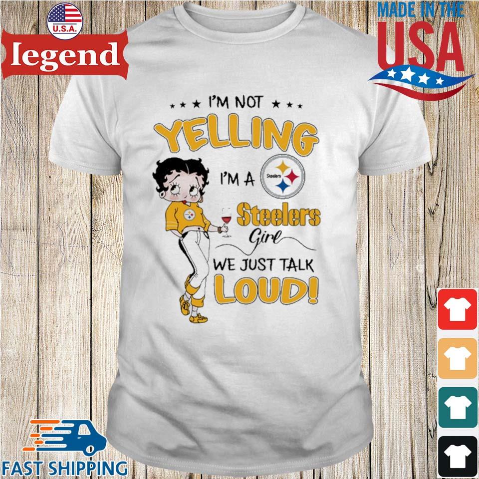 Betty Boop Pittsburgh Steelers Shirt - High-Quality Printed Brand