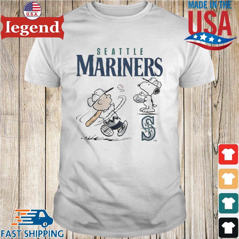 Charlie Brown And Snoopy Playing Baseball Seattle Mariners Mlb