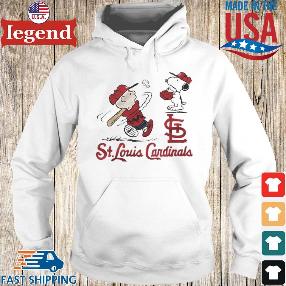 Charlie Brown And Snoopy Playing Baseball St. Louis Cardinals Mlb 2023 T- shirt,Sweater, Hoodie, And Long Sleeved, Ladies, Tank Top