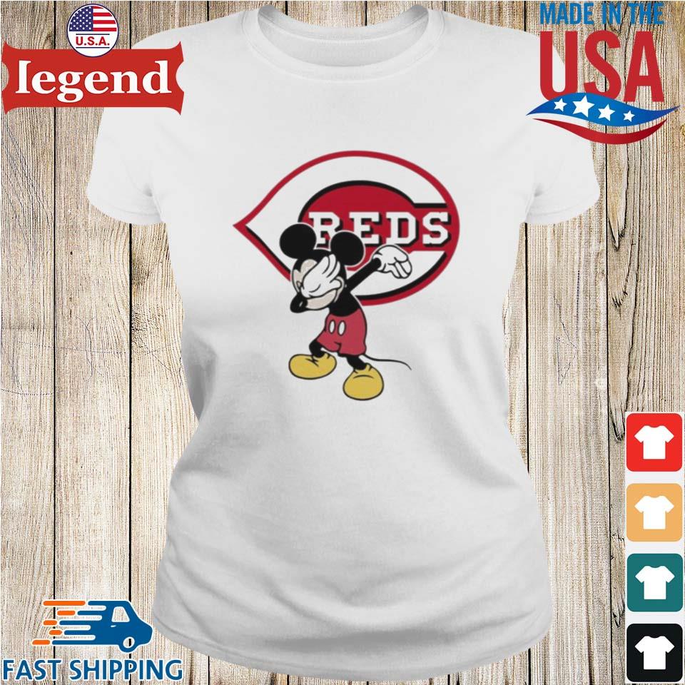 Cincinnati Reds MLB Baseball Dabbing Mickey Disney Sports T Shirt