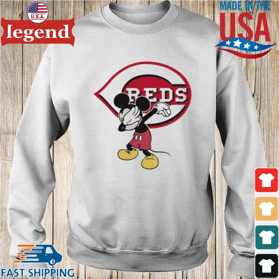 Cincinnati Reds MLB Baseball Dabbing Mickey Disney Sports T Shirt