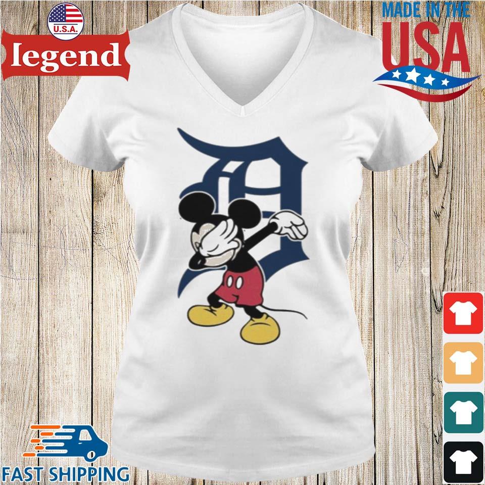 Detroit Tigers Mlb Baseball Dabbing Mickey Disney Sports T Shirt