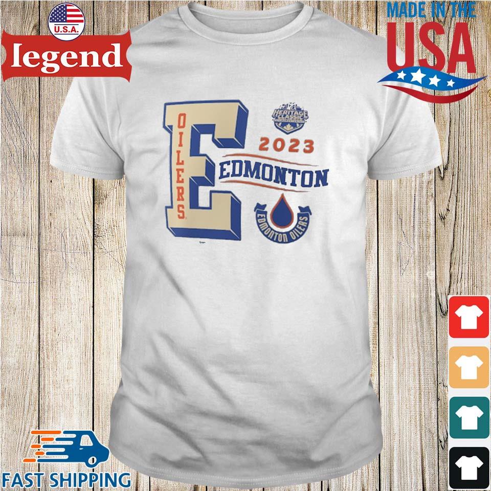 Edmonton Oilers 2023 Nhl Heritage Classic Wordmark T-shirt,Sweater, Hoodie,  And Long Sleeved, Ladies, Tank Top