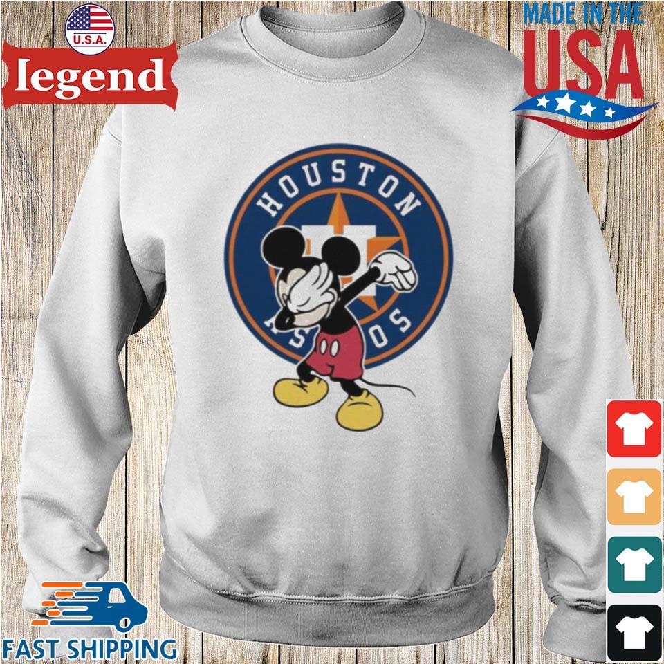 Houston Astros Mlb Baseball Dabbing Mickey Disney Sports T-shirt