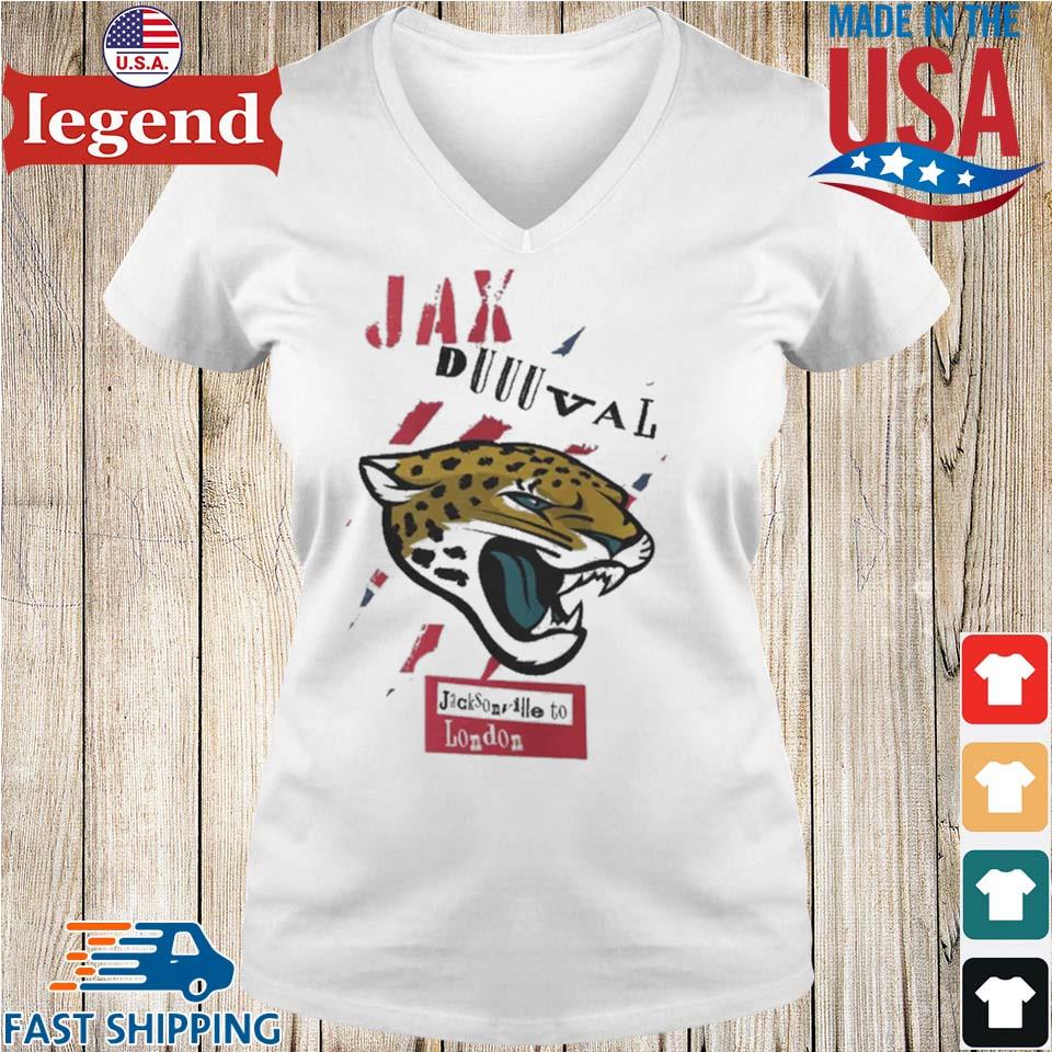 Jacksonville Jaguars Girl NFL Women's V-Neck T-Shirt