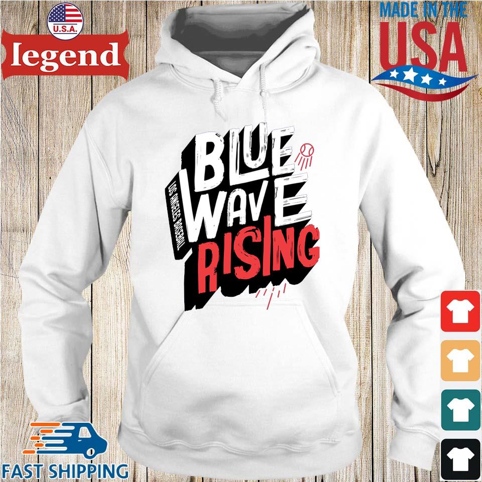 Los Angeles Baseball Dodgers Blue Wave Rising T-shirt,Sweater
