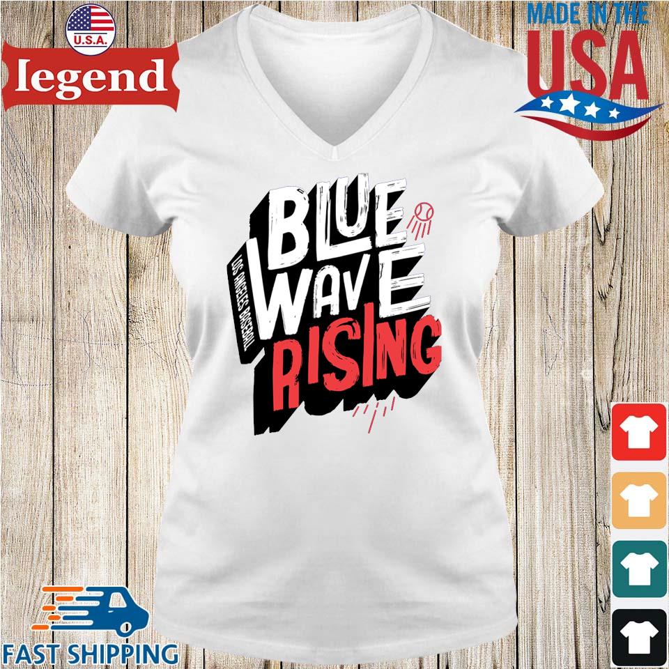 Los Angeles Baseball Dodgers Blue Wave Rising T-shirt,Sweater