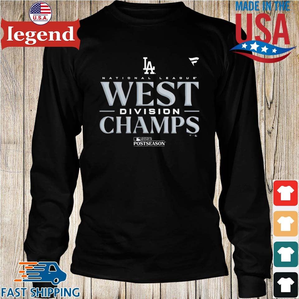 NEW!!! - Los Angeles Dodgers 2023 Postseason NL West Division Champions  T-Shirt