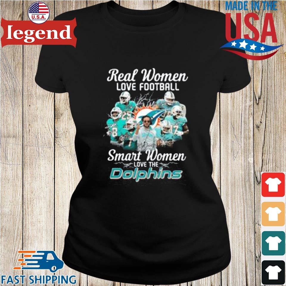 Miami Dolphins Real Women Love Football Smart Women Love The Miami Dolphins  Signatures 2023 T-shirt,Sweater, Hoodie, And Long Sleeved, Ladies, Tank Top