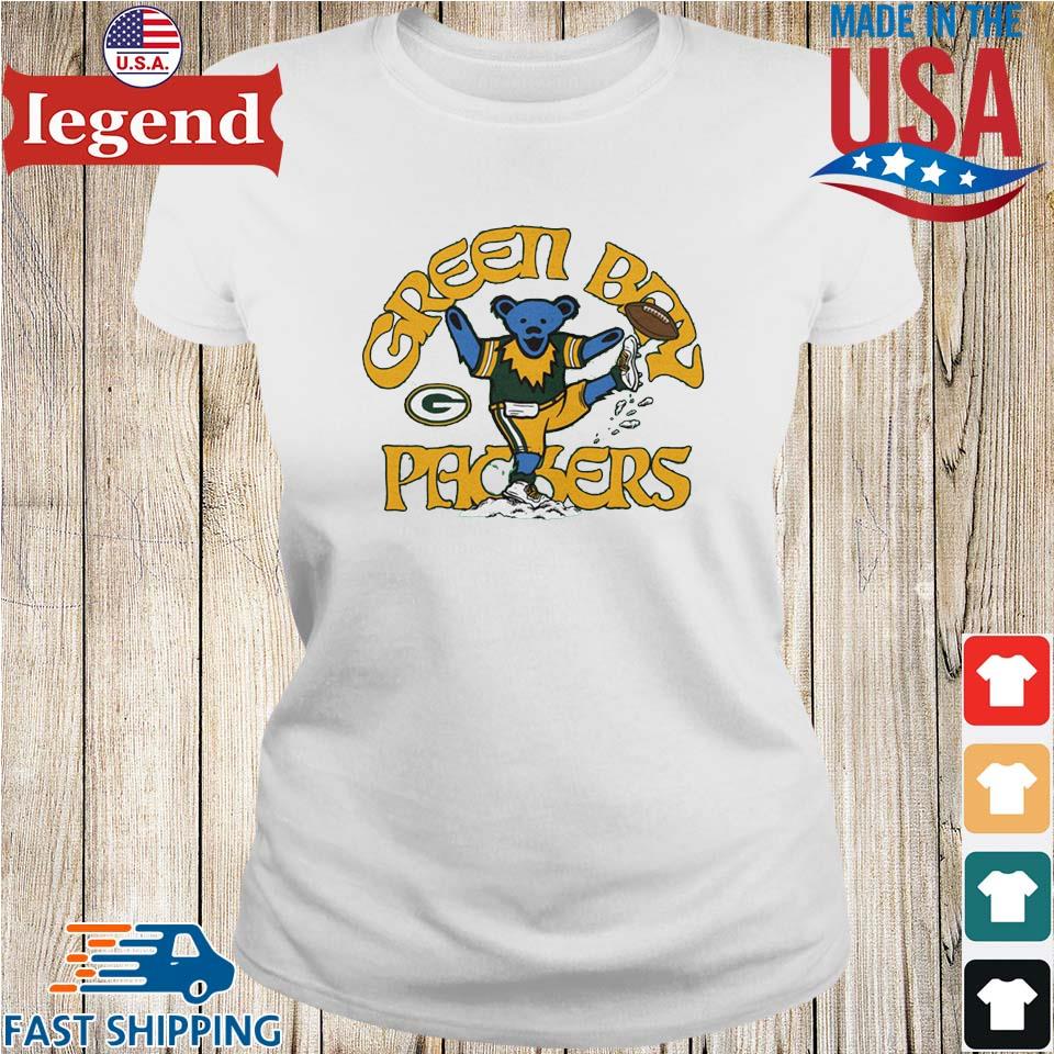 Green Bay Packers Shirt Nfl Grateful Dead Logo - High-Quality Printed Brand