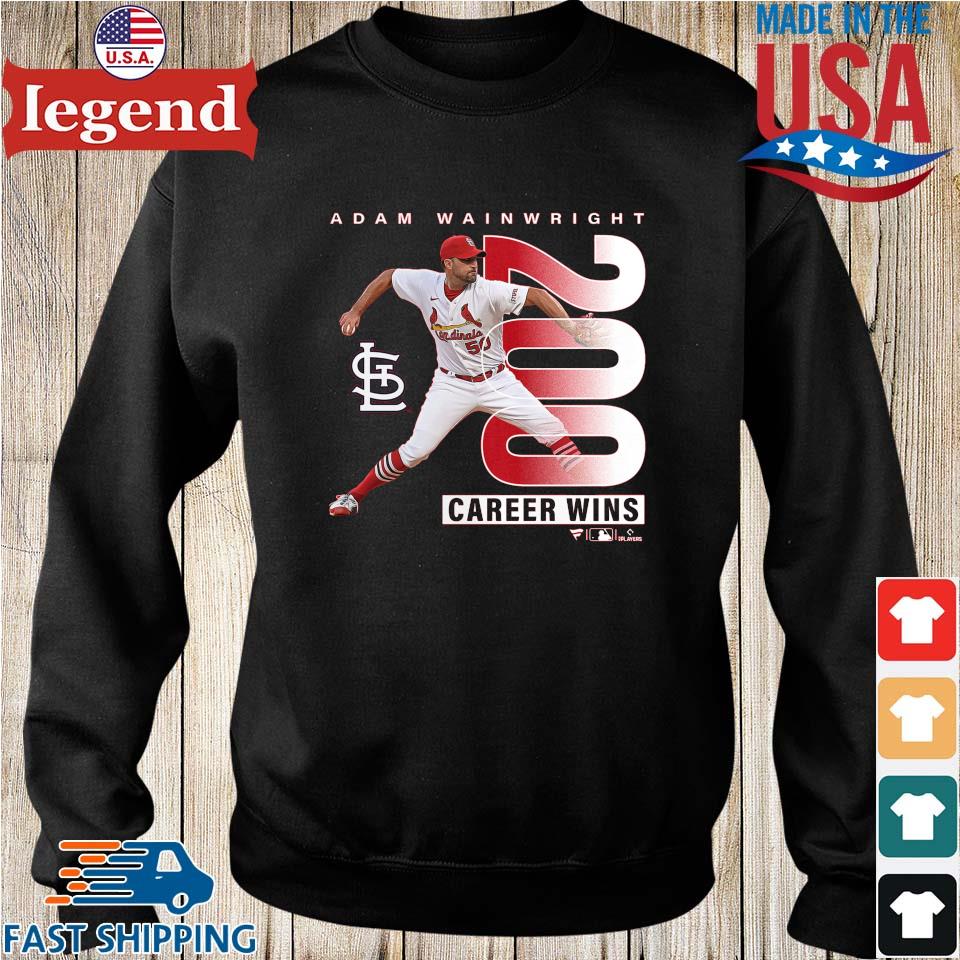 Adam Wainwright St Louis Cardinals Fanatics Branded 200th Career Win T-Shirt,  hoodie, sweater, long sleeve and tank top