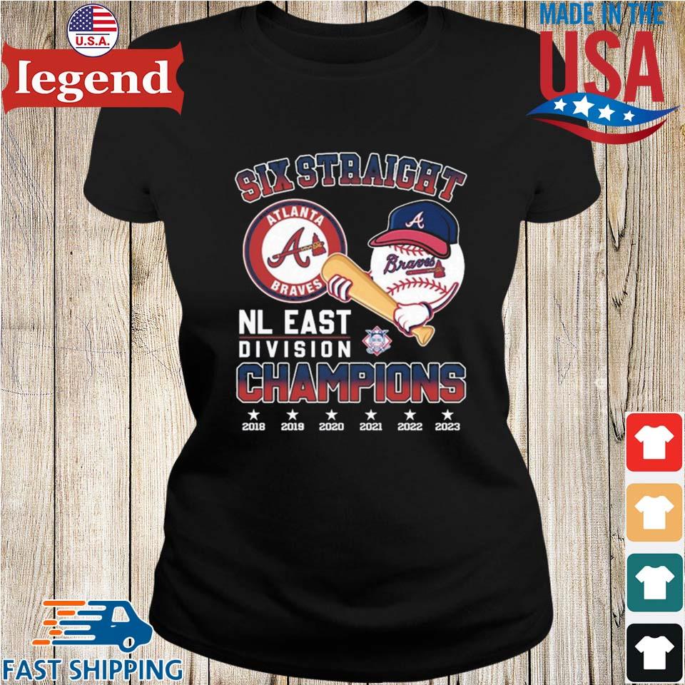 Atlanta Braves NL east Champ 2018 2019 2020 2021 2022 shirt