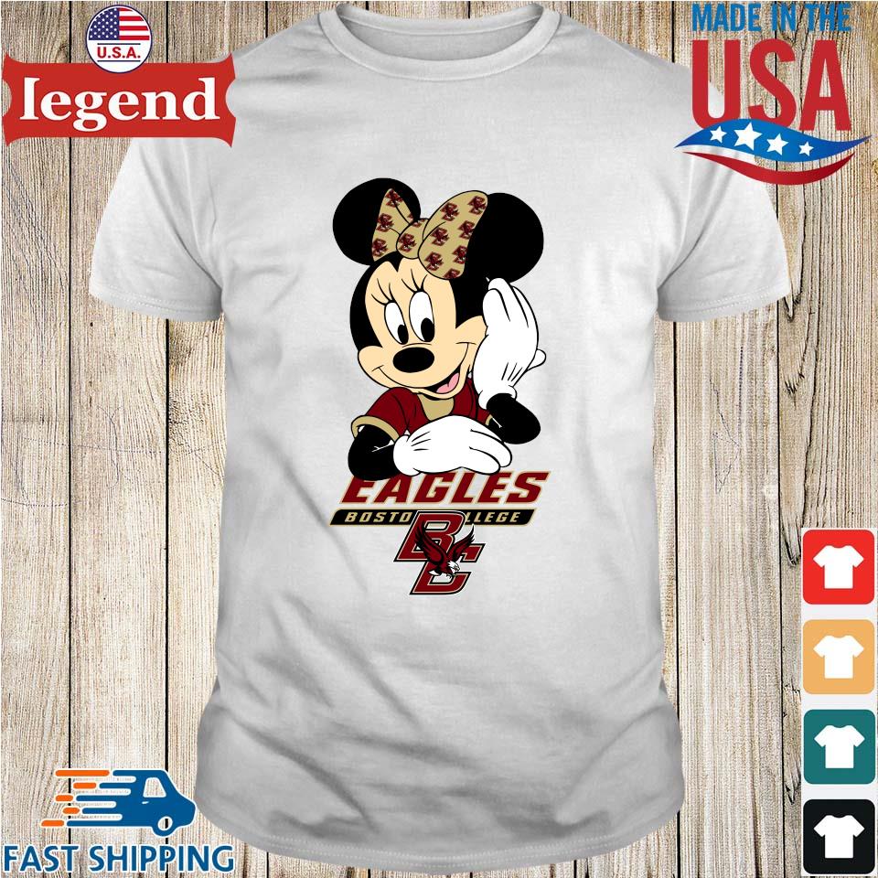 Boston College Eagles Ncaa Mimi Mouse Walt Disney Shirt - Peanutstee