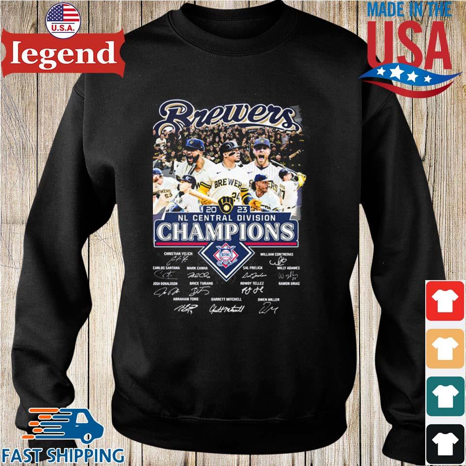 Brewers mlb nl central division champions 2023 shirt, hoodie, sweater, long  sleeve and tank top