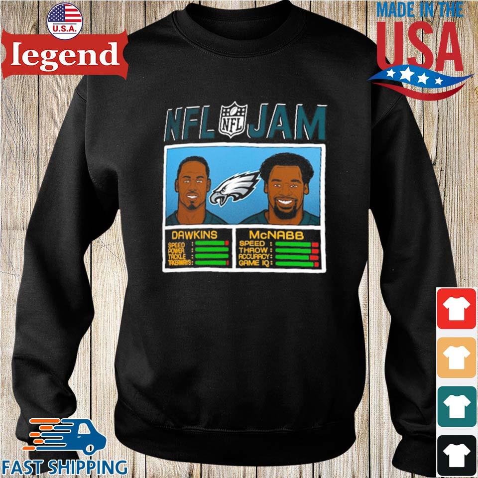 Brian Dawkins Philadelphia Eagles Homage Retired Player Caricature Tri  Blend T Shirt Ash - Limotees