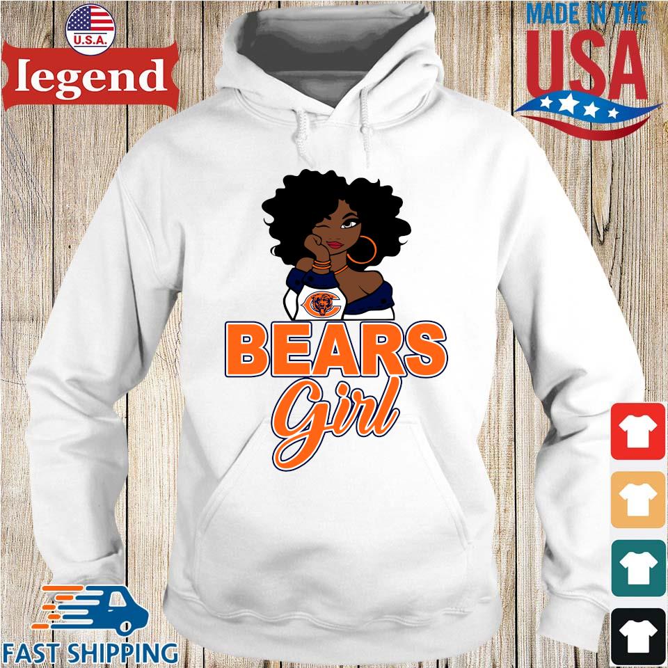 Chicago Bears Sweater Adult Medium Gray Blue Hoodie Sweatshirt