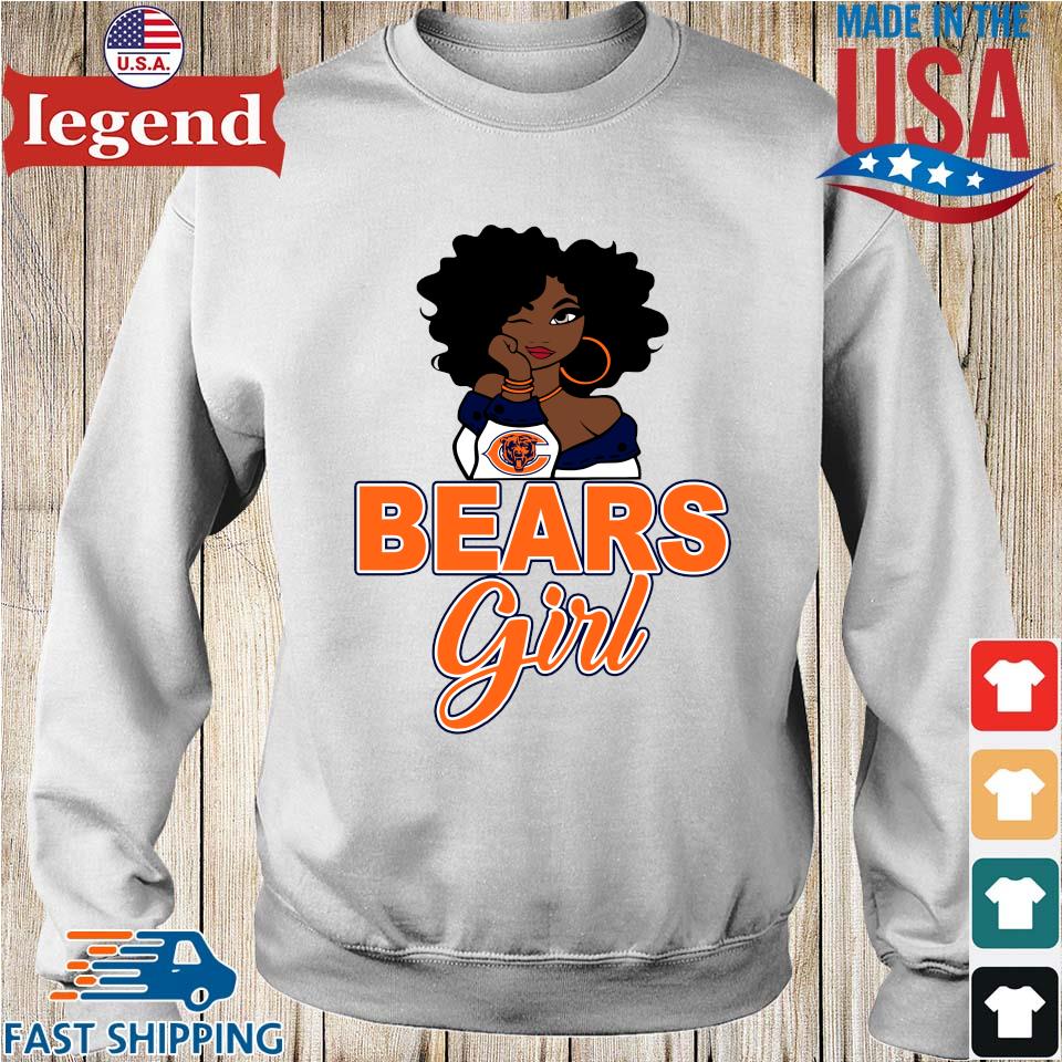 Original Chicago Bears Black Girl Shirt,Sweater, Hoodie, And Long Sleeved,  Ladies, Tank Top