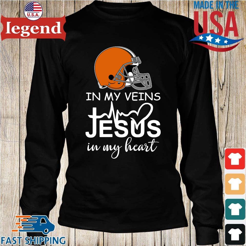 Cleveland Browns NFL Football Even Jesus Loves The Browns Shirt Sweatshirt