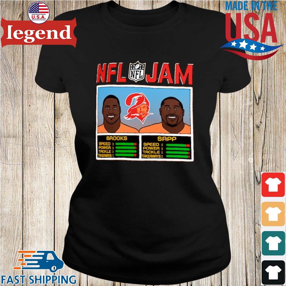 Derrick Brooks & Warren Sapp Tampa Bay Buccaneers Homage Retired Player NFL  Jam Tri-Blend T-Shirt - Orange