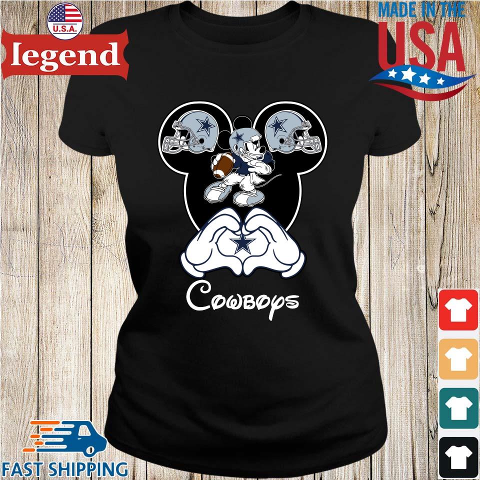 Official disney Mickey Mouse Love Dallas Cowboys 2023 T-Shirts, hoodie,  tank top, sweater and long sleeve t-shirt