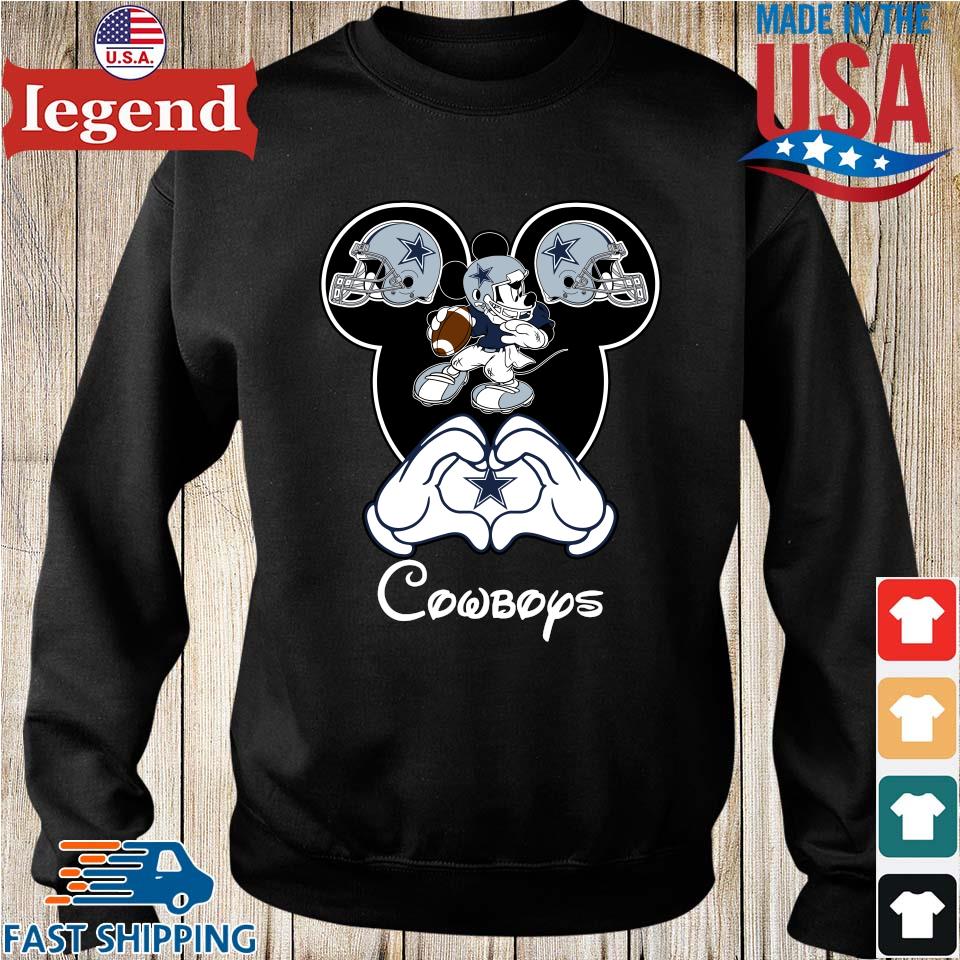 Mickey Dallas Cowboys Shirt, Vintage Style Tee Top Crewneck