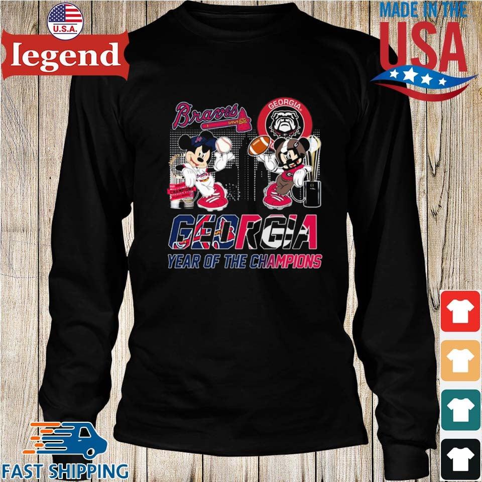 Georgia Bulldogs Vs Atlanta Braves Georgia Year Of The Champions Shirt