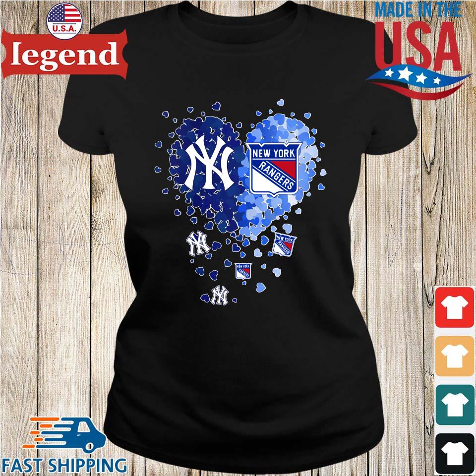 Original Heart New York Yankees And New York Rangers T-shirt,Sweater,  Hoodie, And Long Sleeved, Ladies, Tank Top