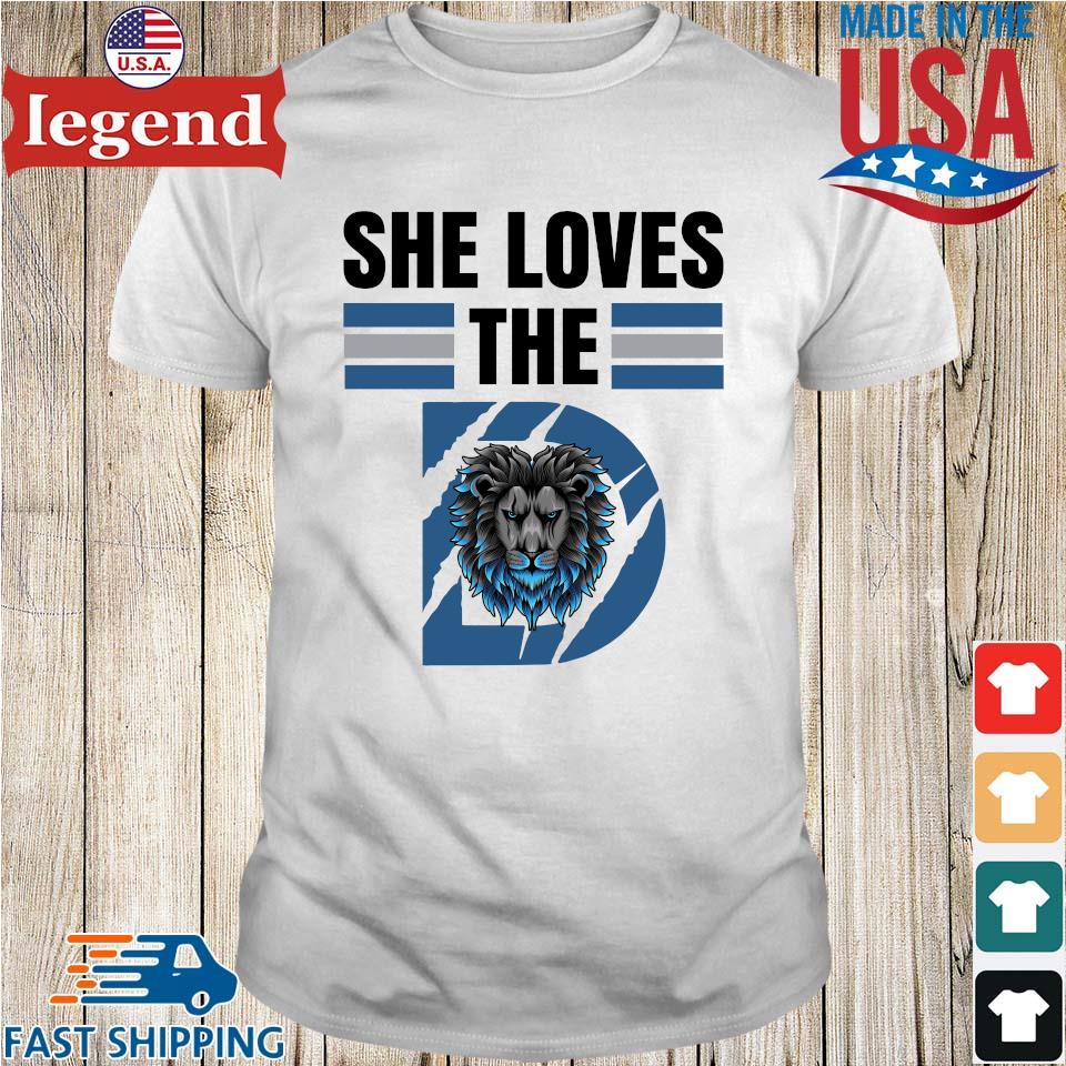 This Girl Loves Her Detroit Lions Unisex Jersey Tee 