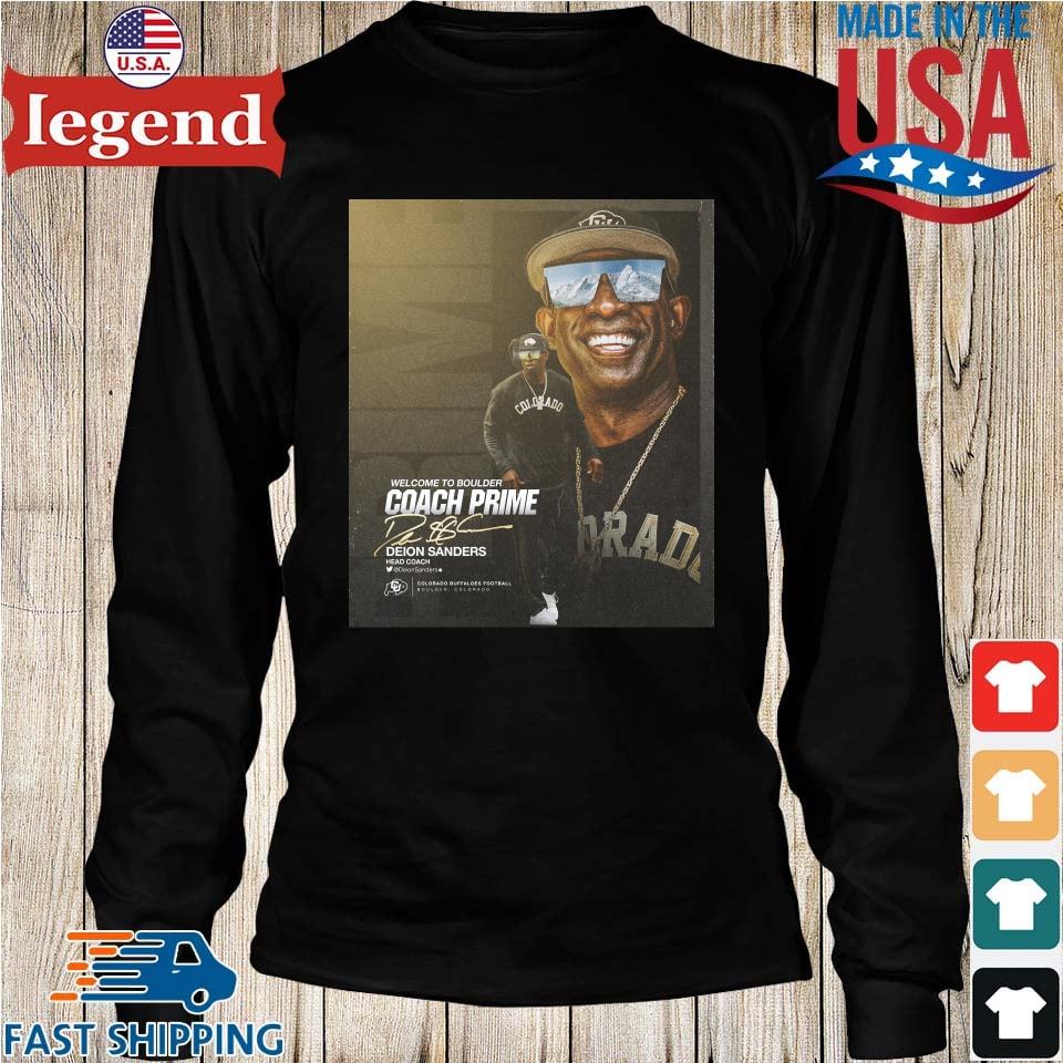 Welcome To Boulder Coach Prime Deion Sanders Head Coach Colorado Buffaloes  Football Vintage T-Shirt, hoodie, sweater, long sleeve and tank top