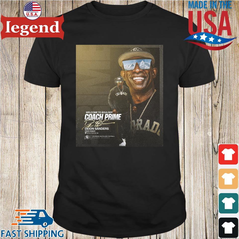 Welcome To Boulder Coach Prime Deion Sanders Head Coach Colorado Buffaloes  Football Vintage T-Shirt, hoodie, sweater, long sleeve and tank top