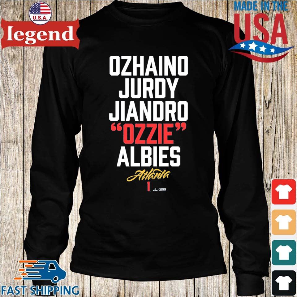 Ozzie Albies Atlanta Text T-shirt