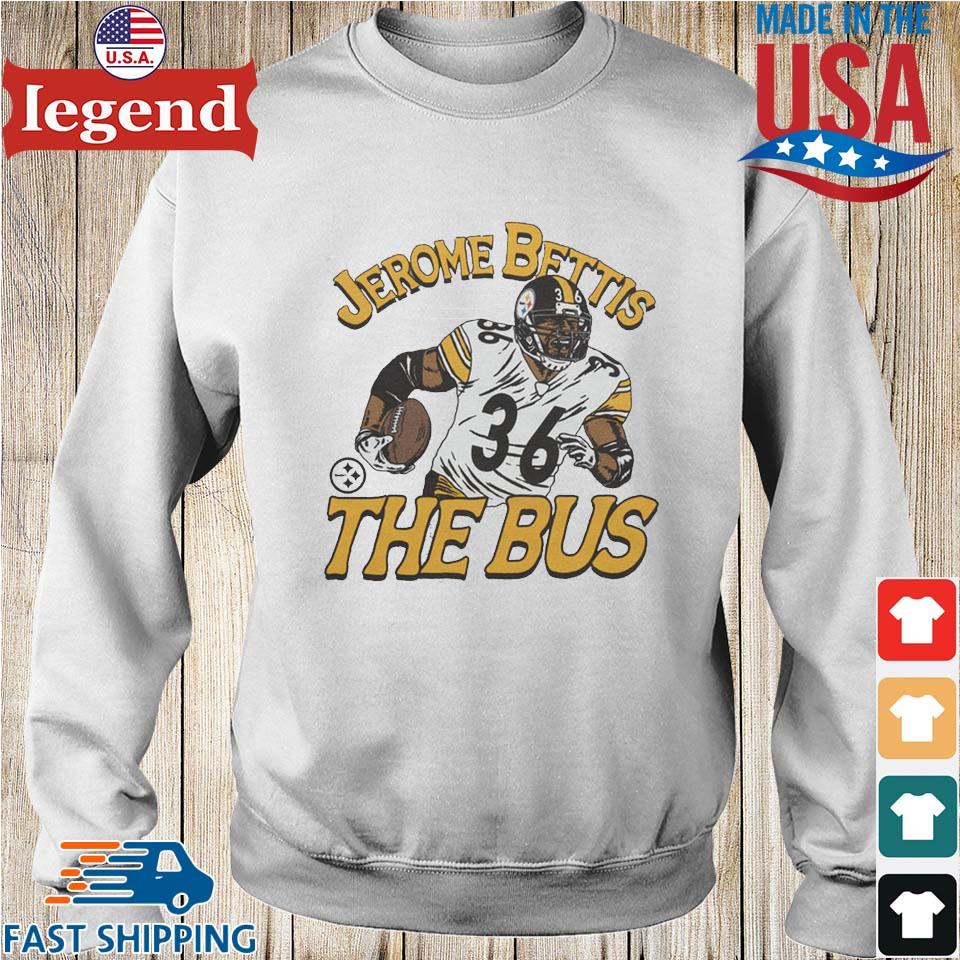 Pittsburgh Steelers Jerome Bettis The Bus 2023 T-shirt,Sweater, Hoodie, And  Long Sleeved, Ladies, Tank Top