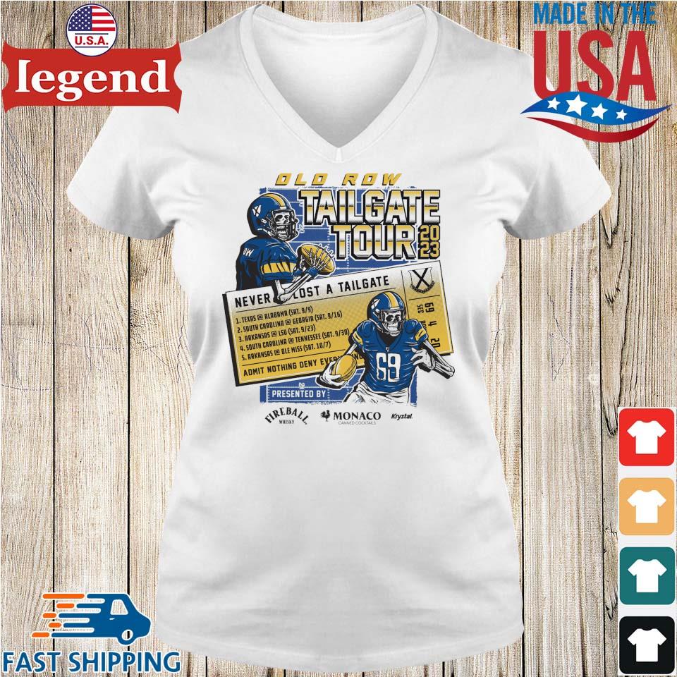 Top tailgate tour 2023 never lost a tailgate shirt - Limotees